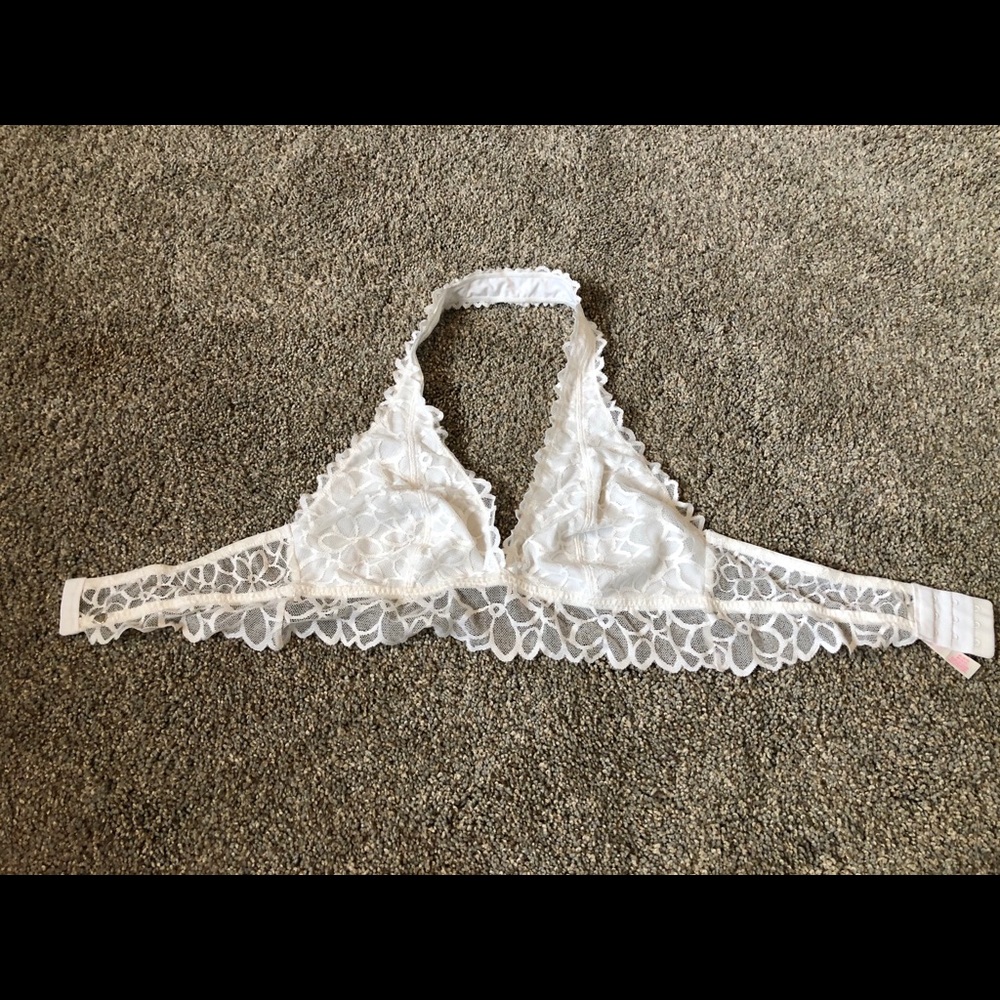 Pink halter bralette